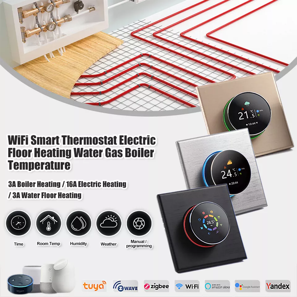 16A/3A Wi-Fi Smart Thermostat for Smart Home Work with Alexa Google Wifi Tuya - Image 4 of 4