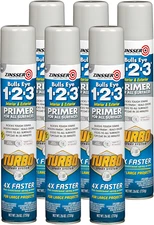 343748-6PK Bulls Eye 1-2-3 Turbo Primer Spray, 26 Oz, Gray, 6 Pack