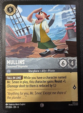 Mullins - Seasoned Shipmate 177/204 Disney Lorcana Azurite Sea Regular