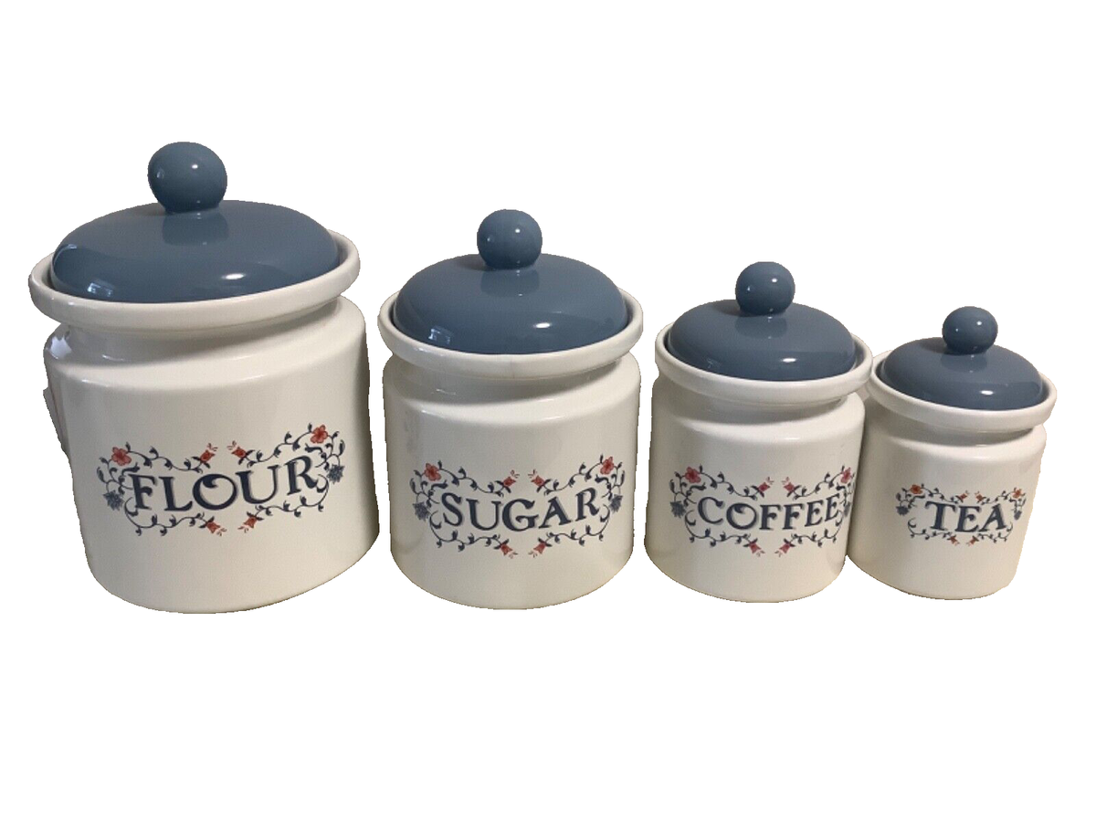 Vintage Corelle Prinston by Jay Imports Pc Canister Set