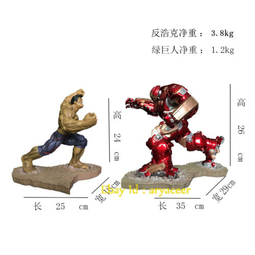 Iron Man MK44 Primary Color Hulk VS Hulkbuster Statue Collectible Figure Model - Picture 1 of 15