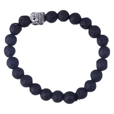 Lava Natural Crystal Energized Handcrafted Bracelet Unisex Healing Gift 8 mm