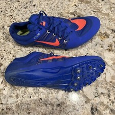 Nike Zoom JA Fly 2 Track Sprint Shoes Blue/Orange 705373-487 Men  s Size 12