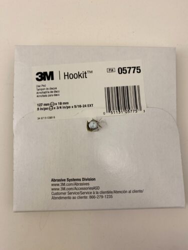 3M 05775 5" Dia Hookit Disc Pad,Yellow, Priced/Each - Picture 3 of 4