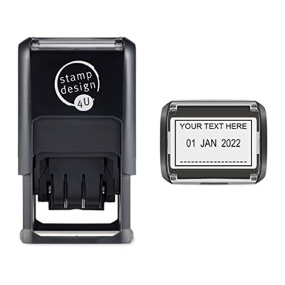 Personalisierter selbstfärbender benutzerdefinierter SD4U-Wort- und Datumsstempel