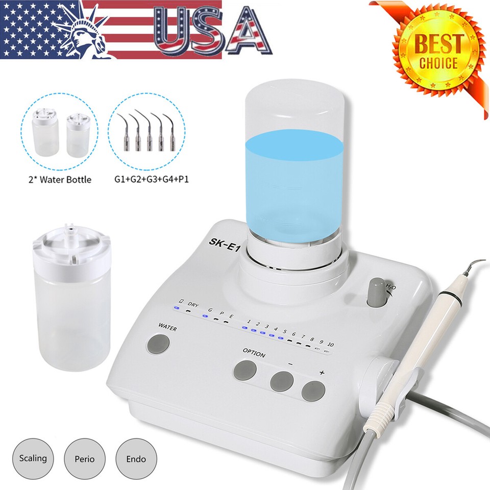 Dental Ultrasonic Scaler Woodpecker UDS-E LED Dental Ultrasonic Piezo Scaler Handpiece - 110V, EMS Compatible, With Tips Dental Scaler - Foto 2