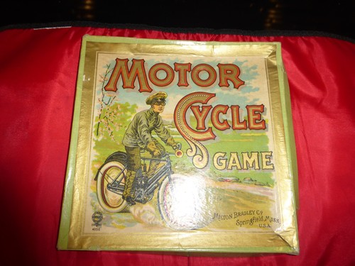 Milton Bradley Early 1900s Motor Cycle Game