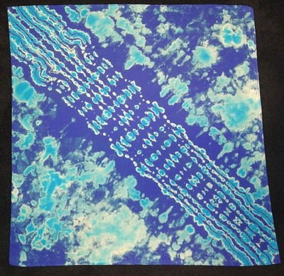*BOGO* Blue And White Reverse Dye Tie Dye Bandana