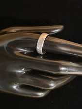 Vintage Sterling Silver 925 Signed WM Wheeler Simple Ring Band