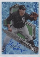 2018 Bowman High Tek Ocean Blue Tidal Diffractor 12/75 Jake Burger Auto 0b9t