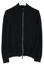 Armani Exchange Pull Homme Noir Col Montant Zippé Poche En Coton Pur
