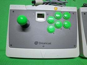 Sega Dreamcast Fight Stick Lot HKT 7300 Agetec Controllers For Parts Untested