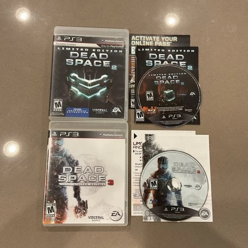 Dead Space 2 3 Lot Bundle PS3 PlayStation 3 Complete CIB Limited Edition
