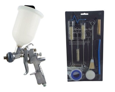 Anest Iwata AZ3 HTE2 1,3 mm Schwerkraft Sprühpistole + Akulon Tasse & Pistole Reinigungsset
