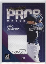2018 Panini Donruss Promising Pros Materials Gold /99 Alex Dickerson #PPM-AD ex0