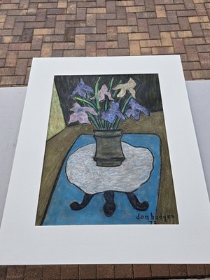 DON HEDGES (20th c, American) Modernist Still Life, Pennsylvania Artist OOAK 