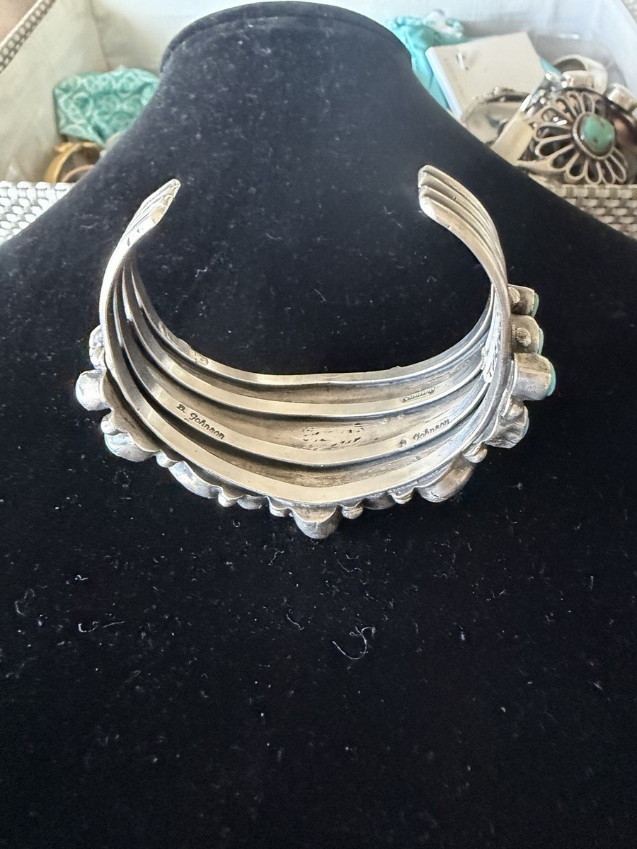 Bobby Johnson Turquoise Mountain Cuff Bracelet - 7” View 6