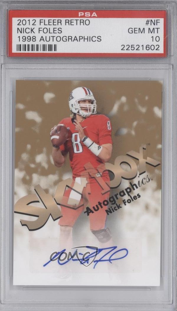 Nick Foles Fleer Retro 1998 Autographics #NF Base
