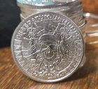 Pieces of Eight 1 oz .999 Silver Shield Round Coin Bullion Treasure