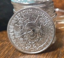 Pieces of Eight 1 oz .999 Silver Shield Round Coin Bullion Treasure 104.00 per troy oz