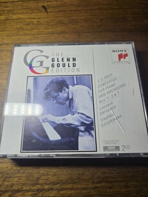 Glenn Gould   Bach Concertos For Piano And Orchestra No 1 5 & 7 CD x2 1992 VG+