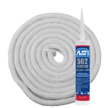 Shaver Door Seal Kit Parts (10') - 1" Rope and (1) Silicone Outdoor Wood Boiler