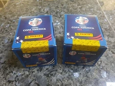 LOT of (2) Panini Copa America 2024 Sticker Boxes - 50 Packs each - USA Version
