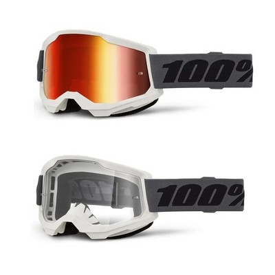 100 % Crossbrille Strata2 Grey EVO Gruppe Motocross Enduro Downhill MTB BMX DH