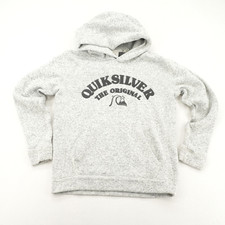 Quiksilver The Original Grey Boys Hoodie Jacket Size M