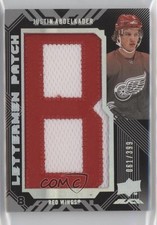 2008 Upper Deck UD Black Rookie Lettermen 61/399 Justin Abdelkader #61 Patch g3b