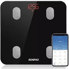 RENPHO Bluetooth Body Fat Scale Digital Smart Bathroom Weight Scales - ELIS 1S
