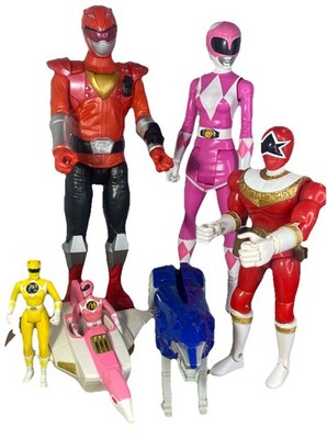 Power Rangers Action Figures Lot   Large & Small Figures + Vehicles 1995 2020