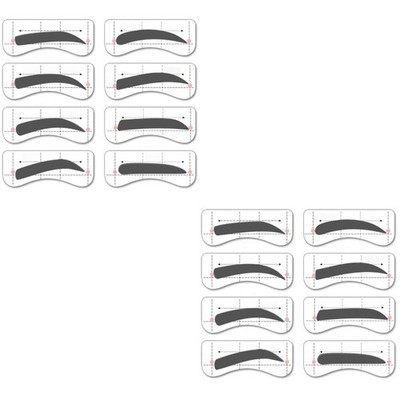 64 Paar 8 Stile Augenbrauenformschablonen Schablonenwerkzeug DIY