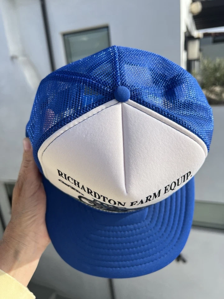 复古 70 年代 Cobra Genesis 福特 New Holland 蓝色卡车司机帽 北达科他州网眼 — 第 3/4 张图片