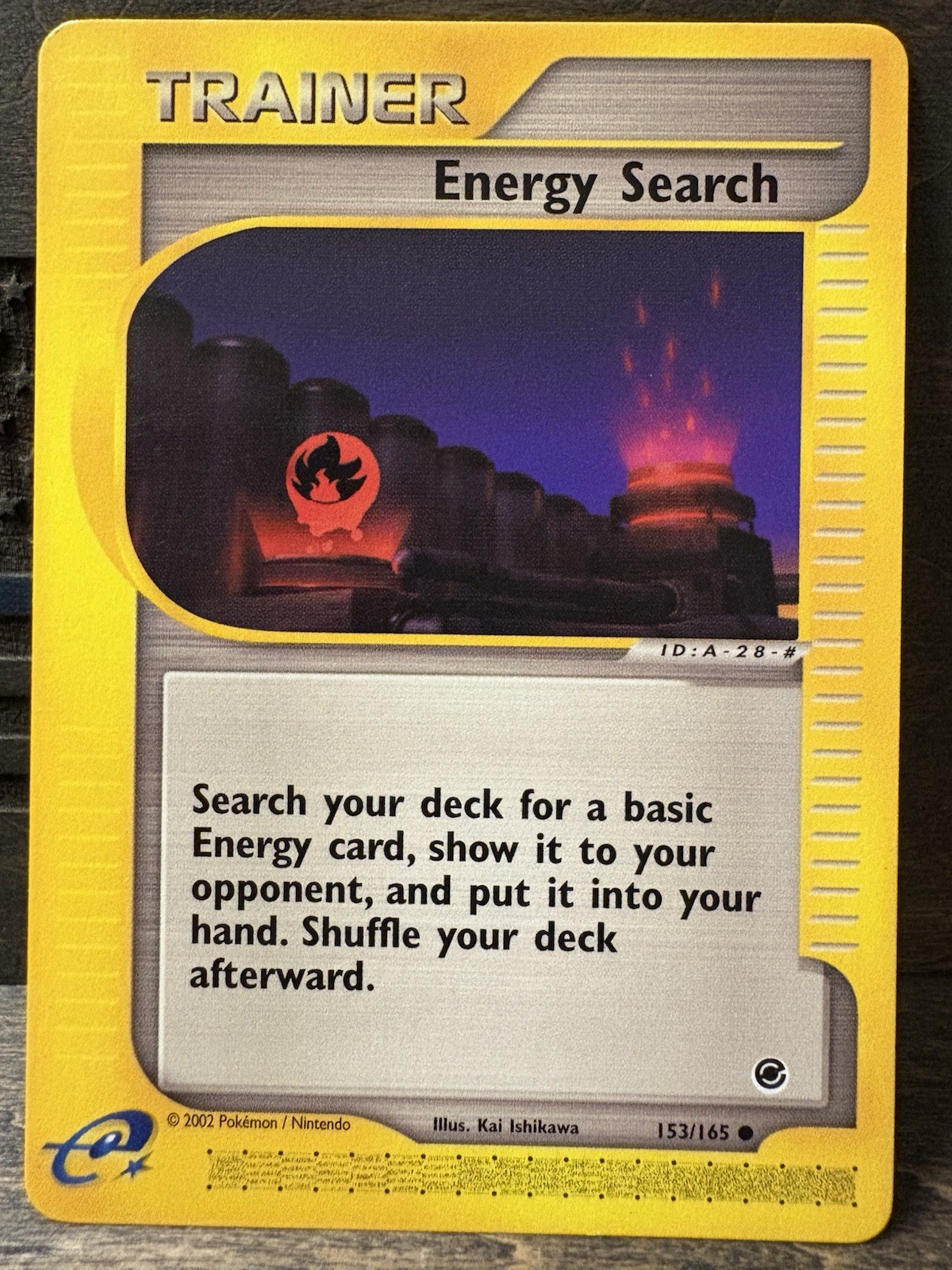 ENERGY SEARCH - 153/165 - Expedition Base Set - Trainer - Pokemon Card - NM