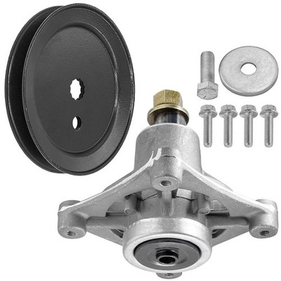 42'' Deck Spindle with 4.8'' OD Pulley for Hustler Raptor / Dash XD 604214 603987