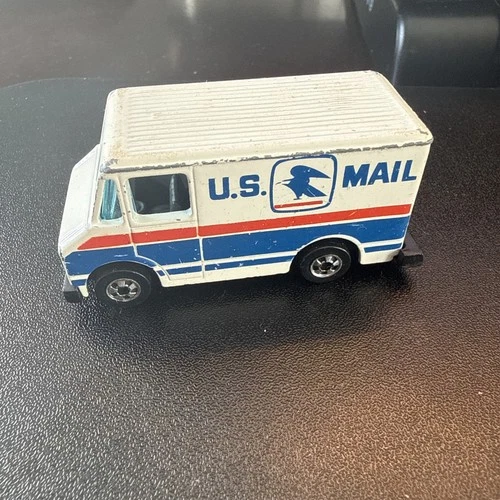 Vintage Hot Wheels Letter Getter US Mail Truck 1976 White Blackwall USPS