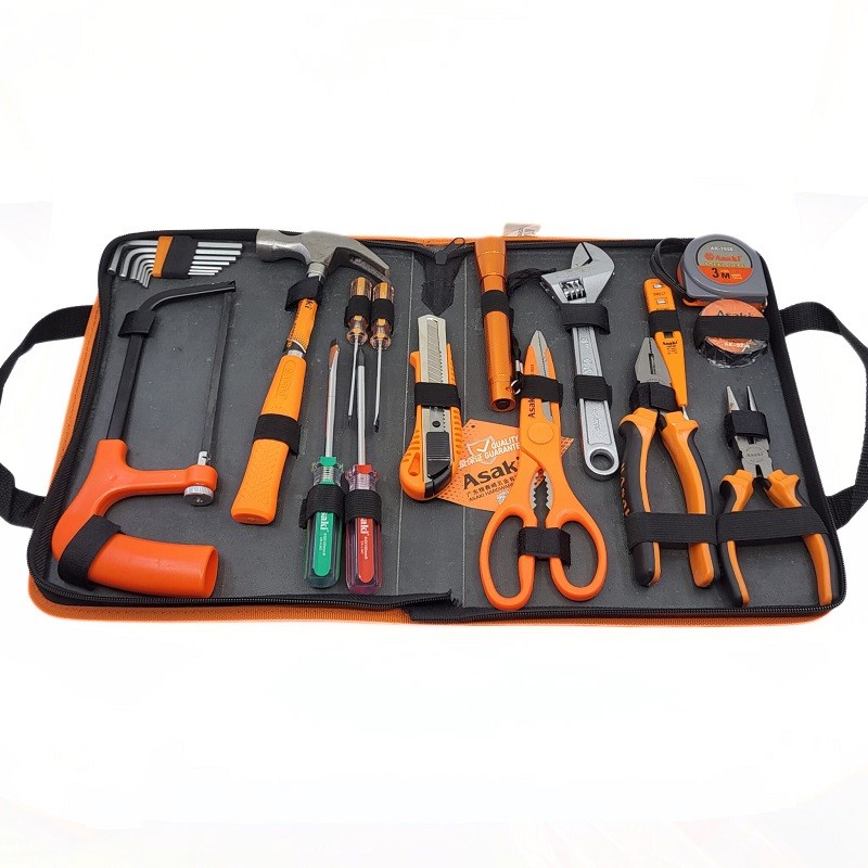 Set d'outils de bricolage 22 pcs Asaki idéal pour les réparations de la maison