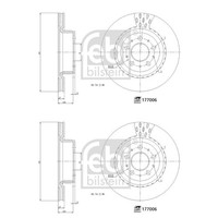 2X Febi Bremsscheiben 320Mm InnenbelÜFtet Vorne Passend FüR Tesla Model | 177006