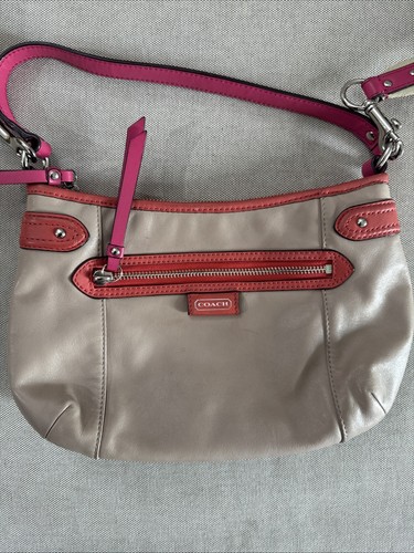 Coach Daisy Spectator Sand Leather Shoulder Bag Handbag