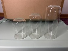 Clear Glass Cylinder Vase Set, Polished Smooth Contemporary, Multiple Sizes