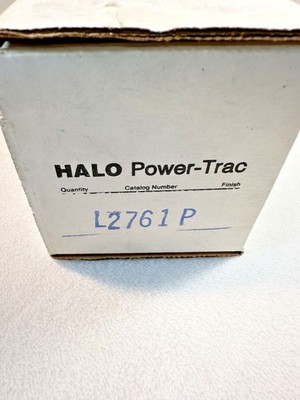 HALO Power-trac Cooper Track Lighting L2761P White New Open Box