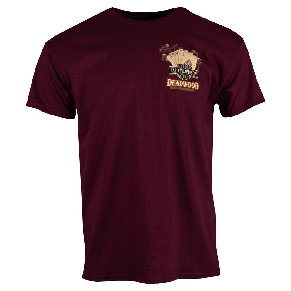T-shirt Harley Davidson Deadwood South Dakota - Noir - Taille L - Coton - Occasion Très Bon état