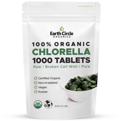 Earth Circle Foods Chlorella , 1000 Count