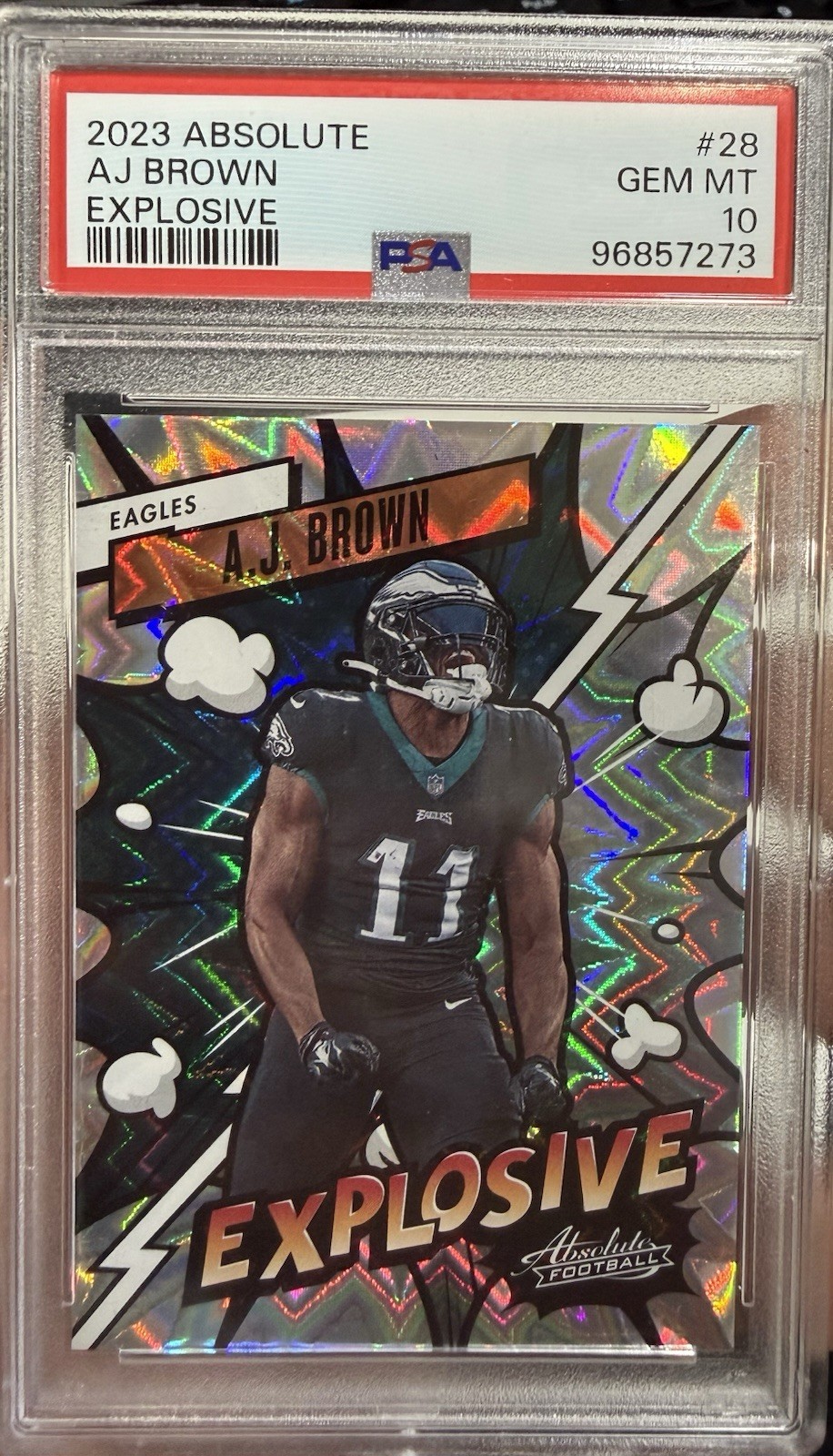 2023 Panini Absolute - A.J. Brown Explosive #28 GM 10