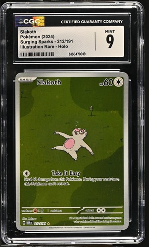 Slakoth graded CGC 9 for sale on eBay