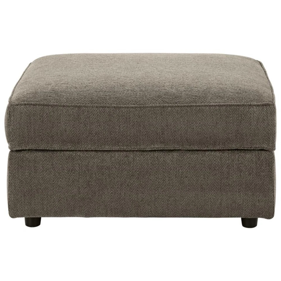 Otomana de tela Ashley Furniture O'Phannon con almacenamiento en gris y negro Foto 4 de 4