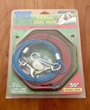 Dog Aerial Run Pet Supplies Plus 50 Foot Easy Installation 89071, Brand NEW