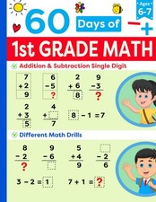 1st Grade Math Summer Workbook Ages 6-7: 1st Grade Workbook Pages Featuring Simp