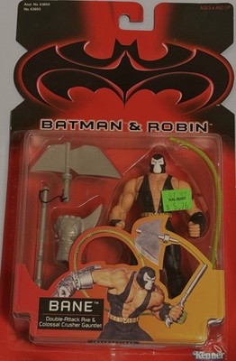 Kenner Batman & Robin 1997 Bane Action Figure DC Comics Double Attack Axe New